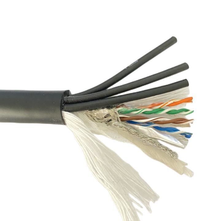Kabel koaksial Rg59 dengan 2 kabel daya untuk komunikasi dan CCTV Kamera 300V arus