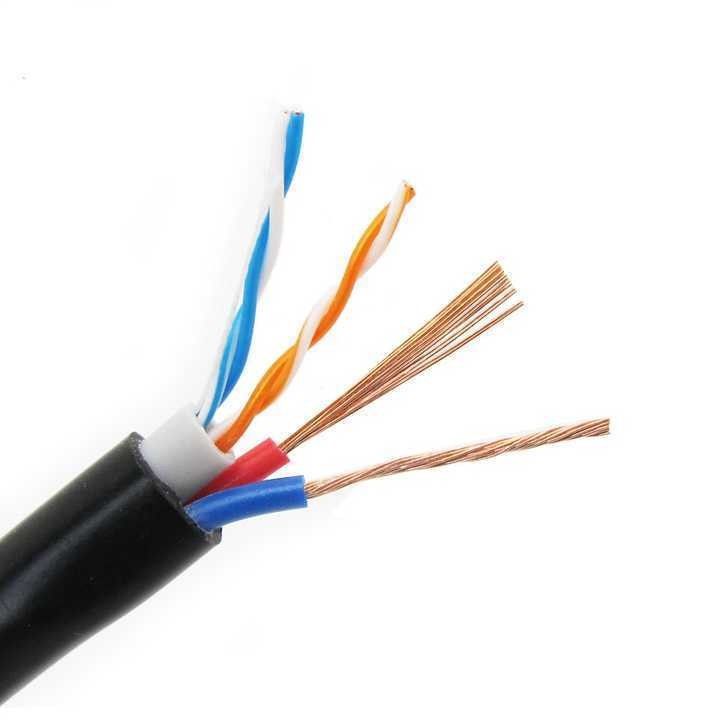 Kabel koaksial Rg59 dengan 2 kabel daya untuk komunikasi dan CCTV Kamera 300V arus