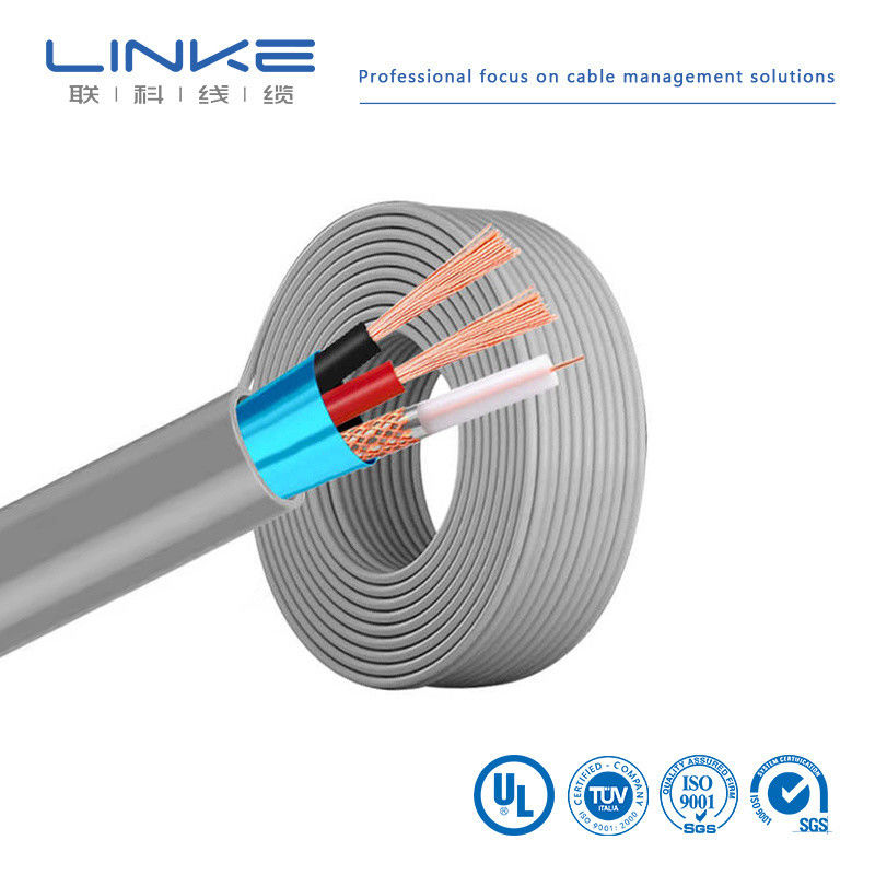 Kabel Koaksial Tembaga Bare 750hm 100 Meter Rg174 Kabel dengan Jacket PVC arus 300V