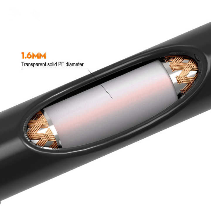 Kabel Koaksial Tembaga Bare 750hm 100 Meter Rg174 Kabel dengan Jacket PVC arus 300V