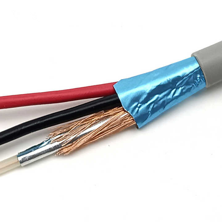 Kabel Koaksial Tembaga Bare 750hm 100 Meter Rg174 Kabel dengan Jacket PVC arus 300V