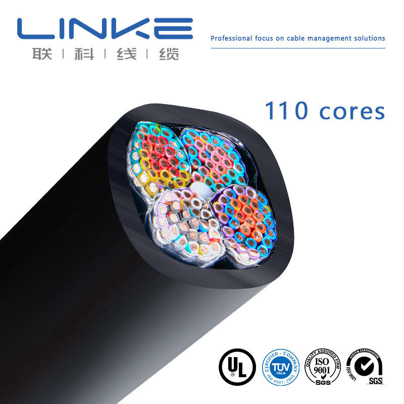 Kabel kontrol fleksibel multi-inti terisolasi PVC industri dengan inti kawat tembaga kaleng