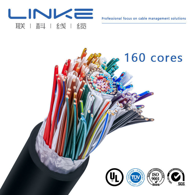 Kabel kontrol fleksibel multi-inti terisolasi PVC industri dengan inti kawat tembaga kaleng