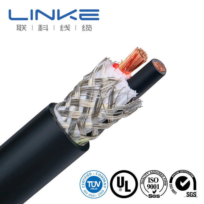 Kabel Daya Multicore Berjaket PVC UL2661 dengan Konduktor Tembaga dan Anyaman Foil Alumunium Berpelindung