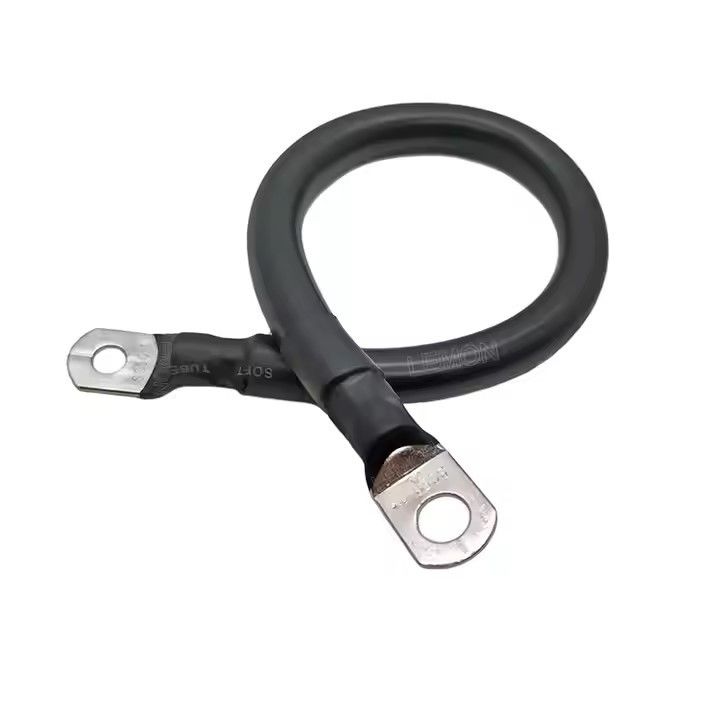 Kabel Baterai Custom AWG Hitam 2 Gauge Kawat Tembaga untuk Surya, Laut, Inverter