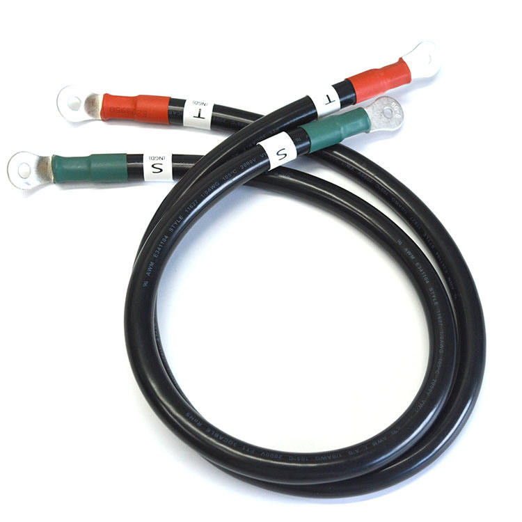 Kabel Baterai Custom AWG Hitam 2 Gauge Kawat Tembaga untuk Surya, Laut, Inverter