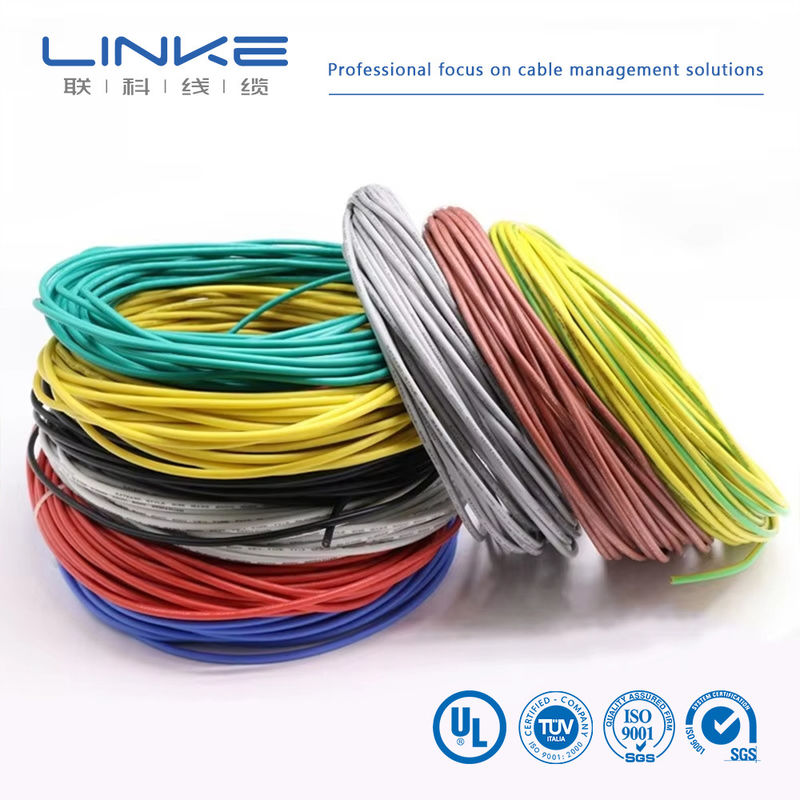 UL3135 Kawat Karet Silikon 30 28 26 24 22 20 18 16 14 12 10 AWG Kabel Pencahayaan Lampu Elektron Led Tembaga Lembut Terisolasi