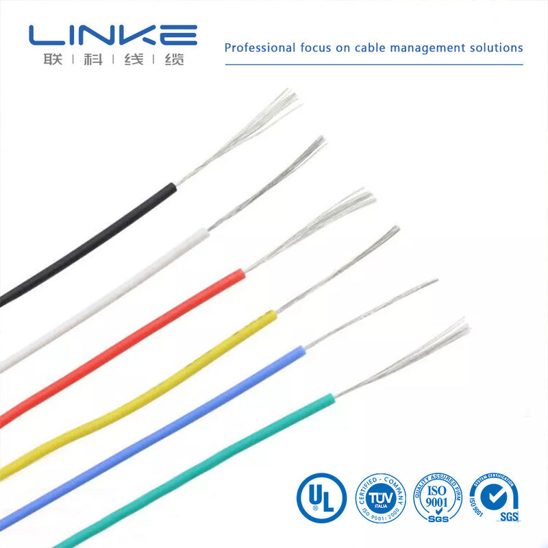 UL3135 Kawat Karet Silikon 30 28 26 24 22 20 18 16 14 12 10 AWG Kabel Pencahayaan Lampu Elektron Led Tembaga Lembut Terisolasi