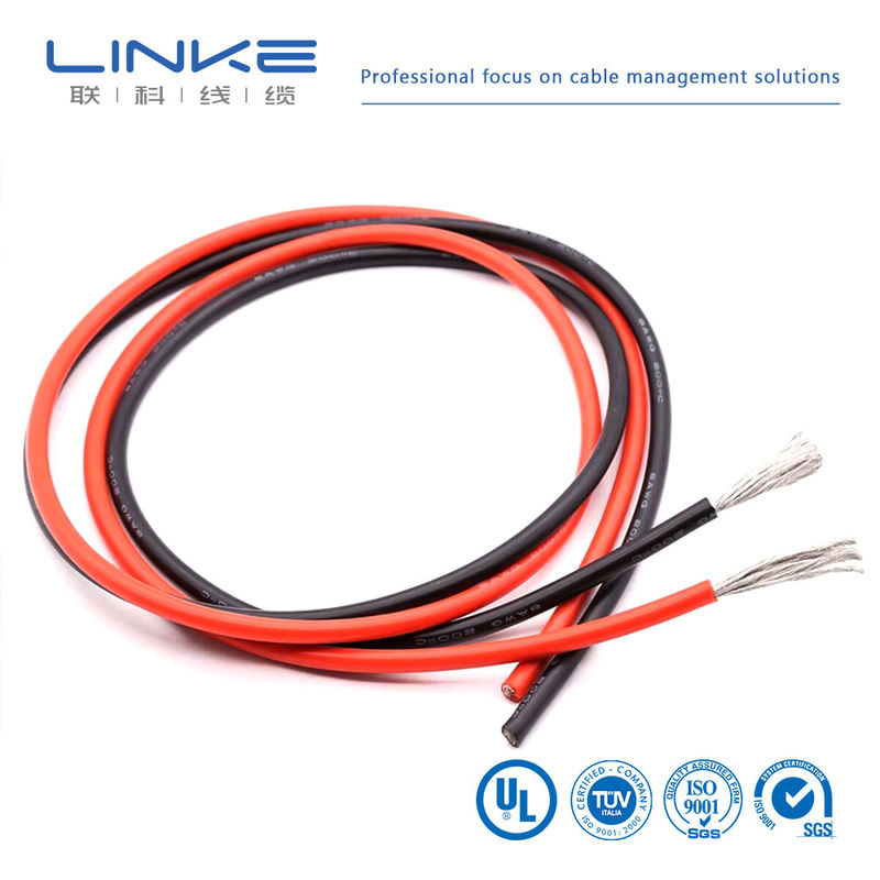 Kabel kawat silikon tembaga kaleng dengan fleksibilitas tinggi dan 500V tegangan kawat silikon tahan suhu tinggi