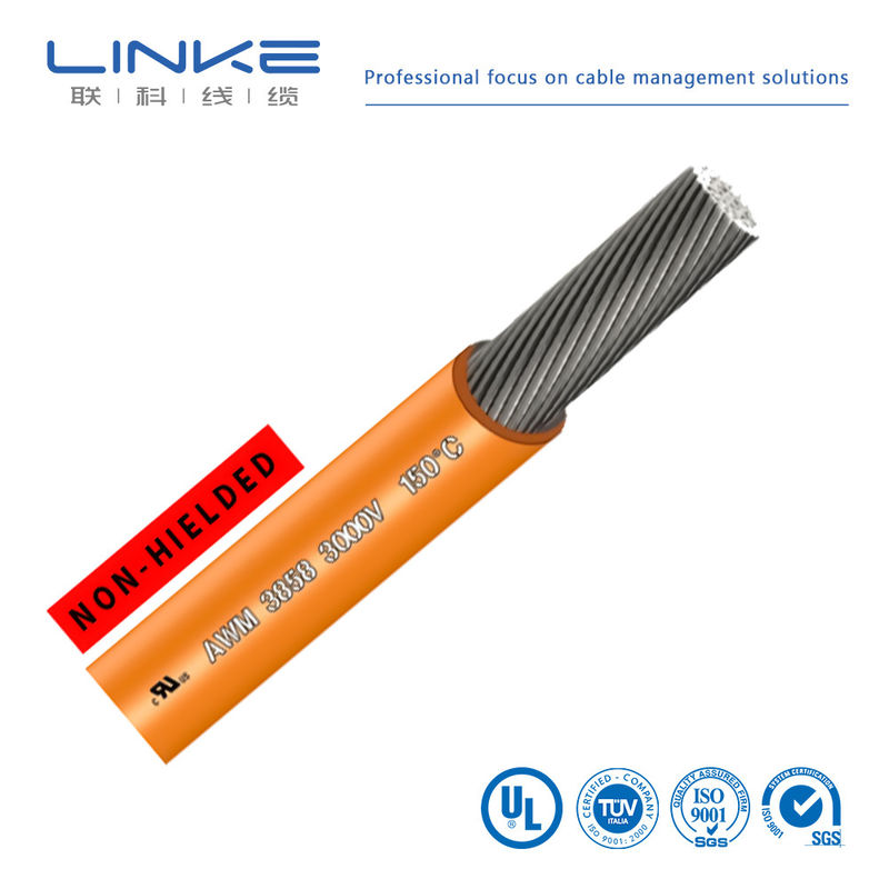 Kabel Karet Tembaga Silikon UL3858 Kabel Listrik Tegangan Tinggi Kawat silikon lembut