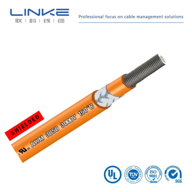 Kabel Karet Tembaga Silikon UL3858 Kabel Listrik Tegangan Tinggi Kawat silikon lembut