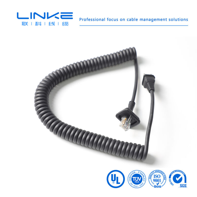 Kabel Jaringan Industri Perisai Gigabit Kategori 6 dengan Konektor RJ45 untuk Ethernet Industri