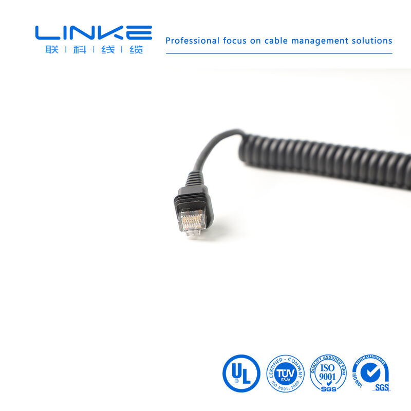 Kabel Jaringan Industri Perisai Gigabit Kategori 6 dengan Konektor RJ45 untuk Ethernet Industri