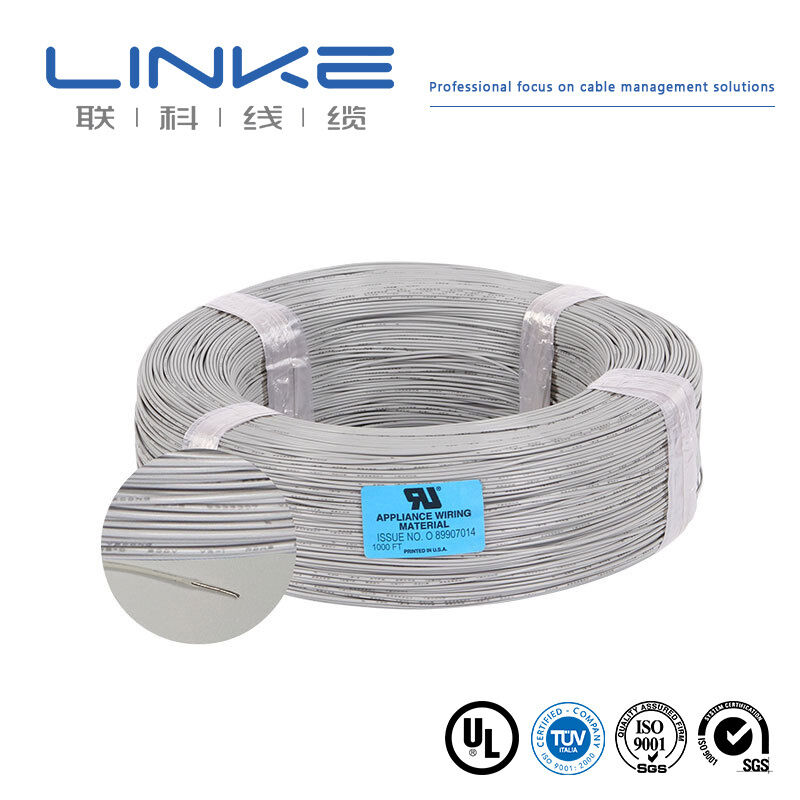 Kabel Inti Tunggal Berpelindung AWM 1185 Tinned Stranded 18AWG 20AWG UL1185 Kabel Sinyal Berpelindung