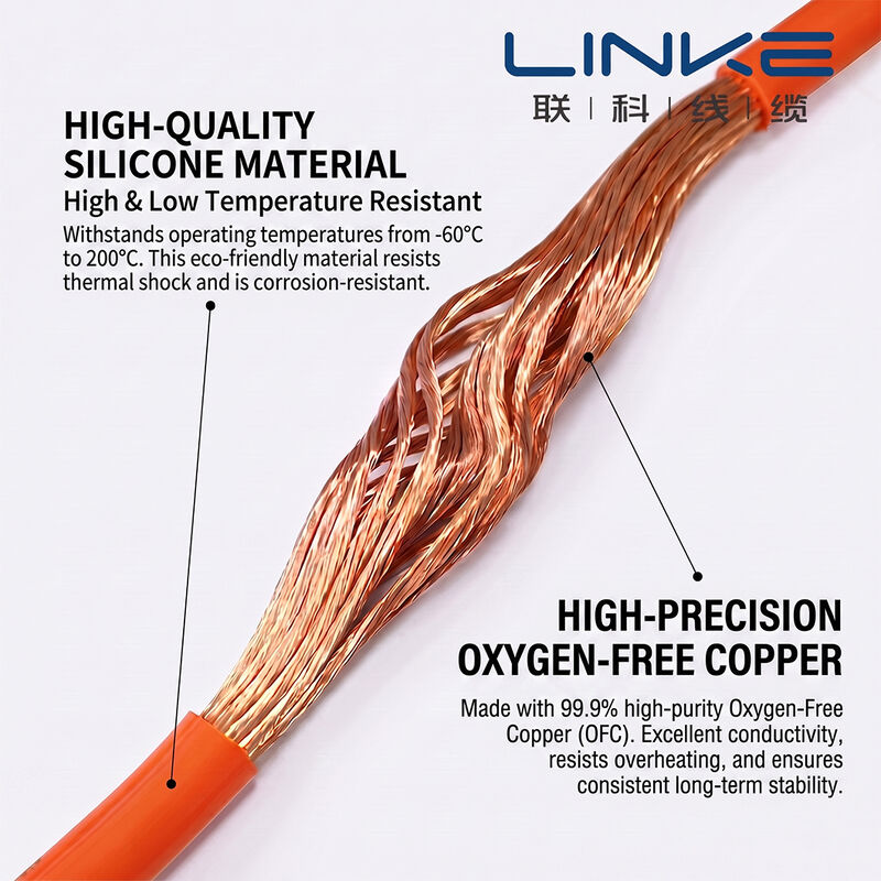 Suhu Tinggi 200°C 600V Tegangan Rating Kabel Silikon Ultra Soft UAV Wire untuk Energi Storage Drone