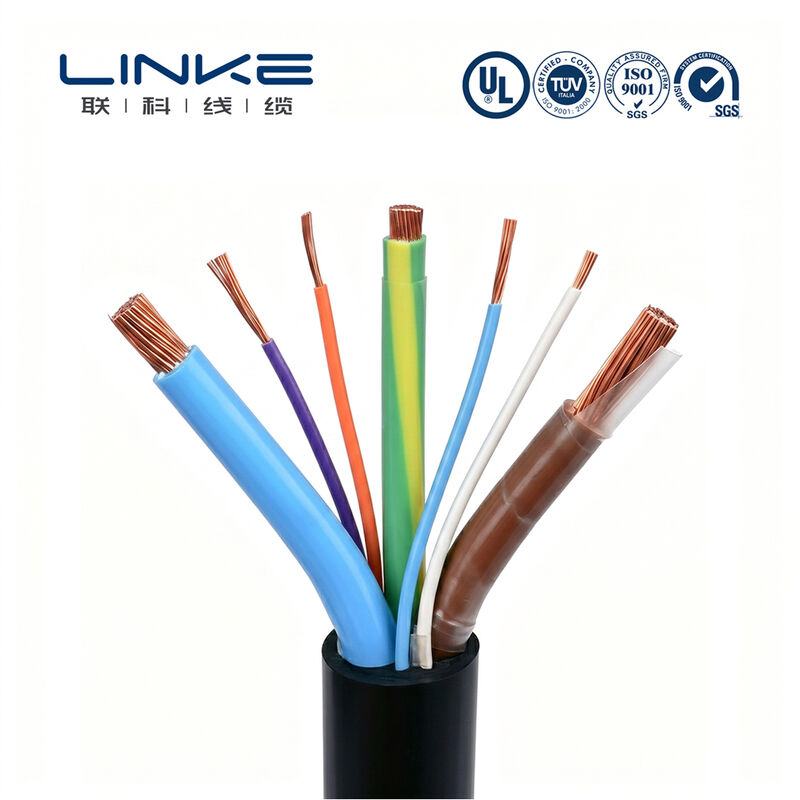 Kabel Pengisi Daya EV Tugas Berat Multi-Core Kustom 450/750/1000V untuk Kendaraan Listrik