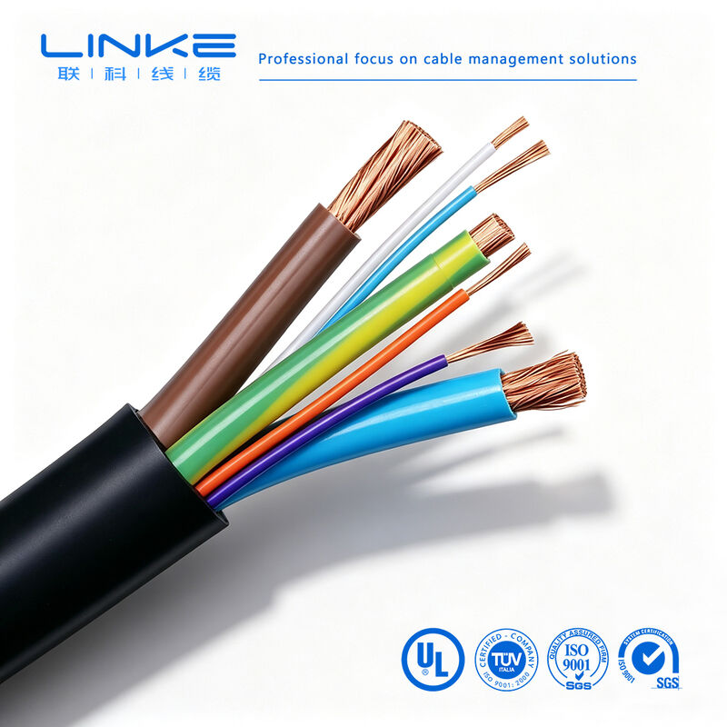 Kabel Pengisi Daya EV Tugas Berat Multi-Core Kustom 450/750/1000V untuk Kendaraan Listrik