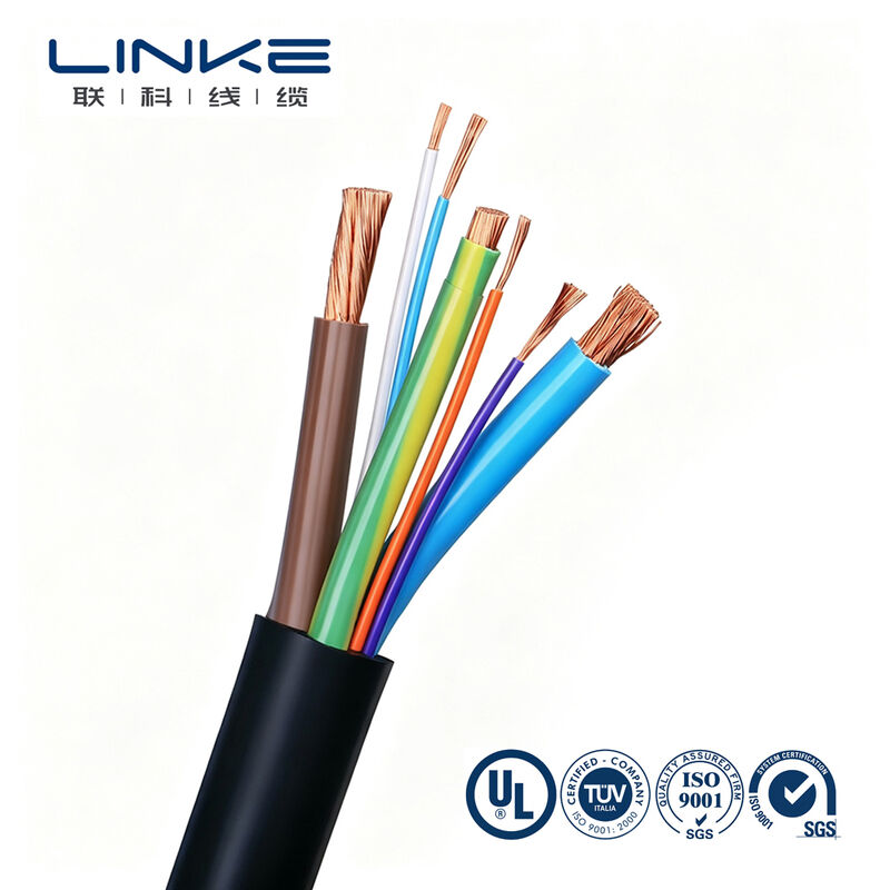 Kabel Pengisi Daya EV Tugas Berat Multi-Core Kustom 450/750/1000V untuk Kendaraan Listrik