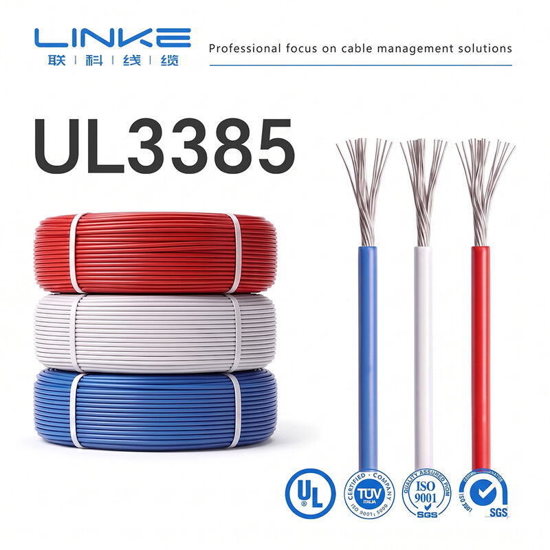 UL 3385 Kabel Elektronik Fleksibel Bebas Halogen dengan arus 600V/1000V untuk kabel internal peralatan